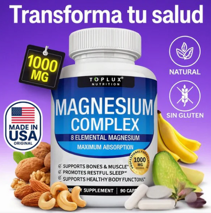Magnesio Suplemento 8 Elemental 1000mg